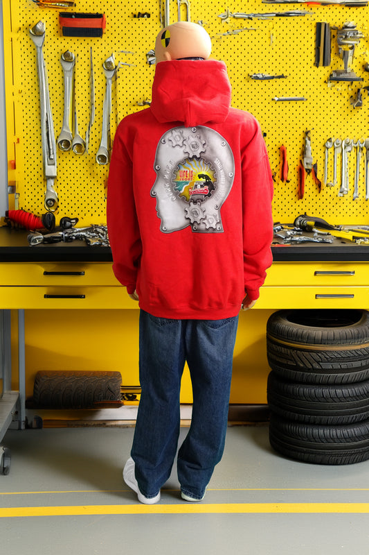 Greasy Knux Society Hoodie-Lowrider "Gear Head" Design