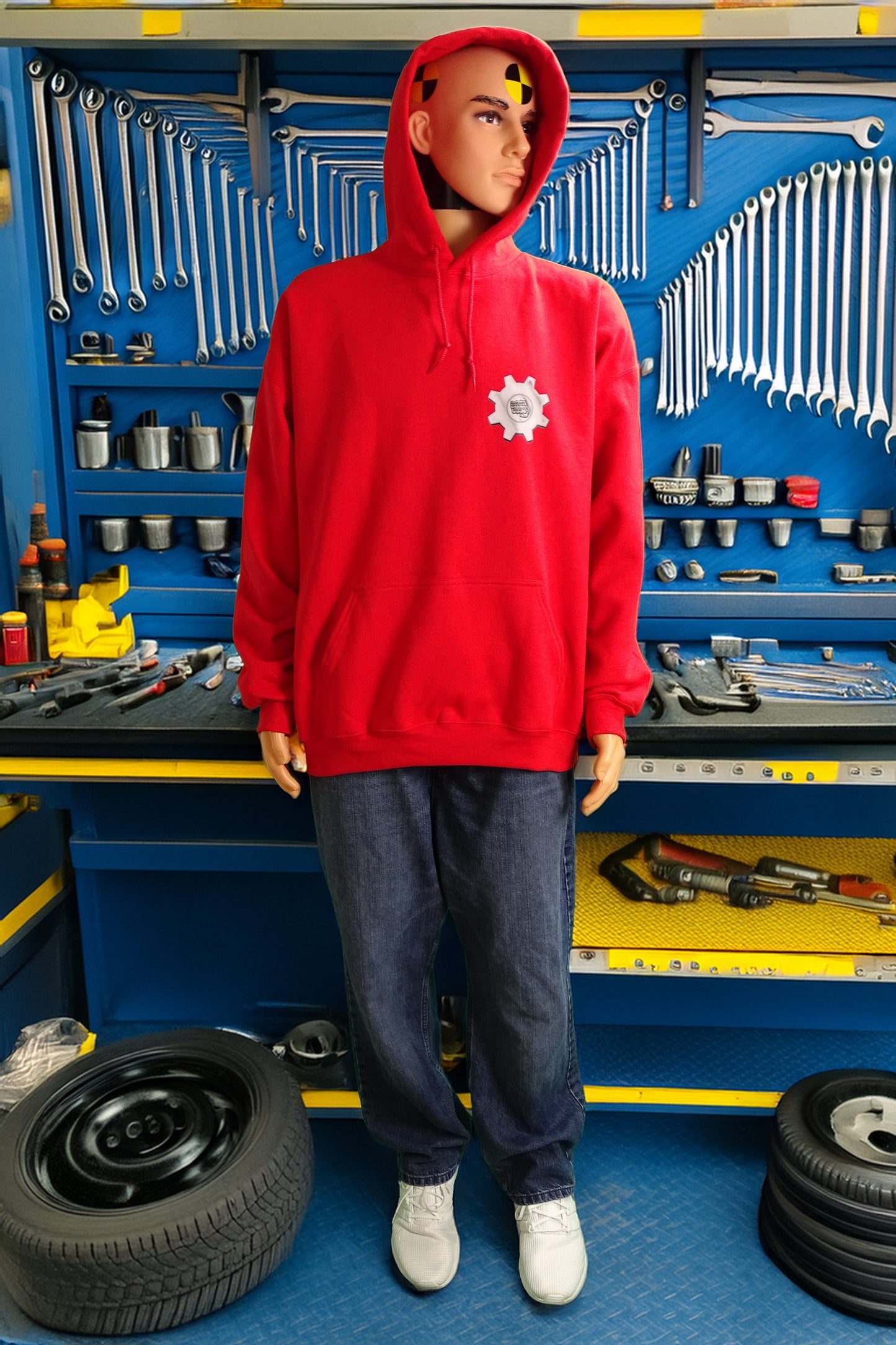 Greasy Knux Society Hoodie-Lowrider "Gear Head" Design